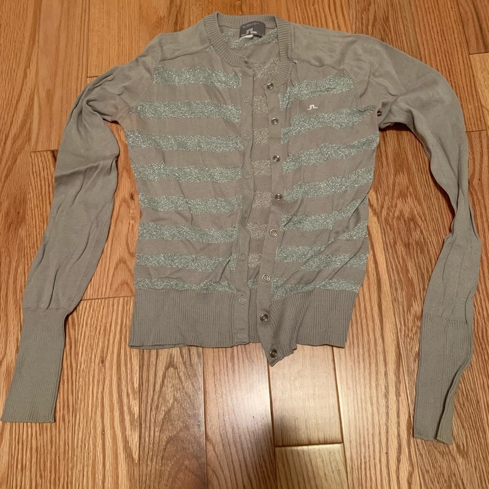 Silver cardigan size small